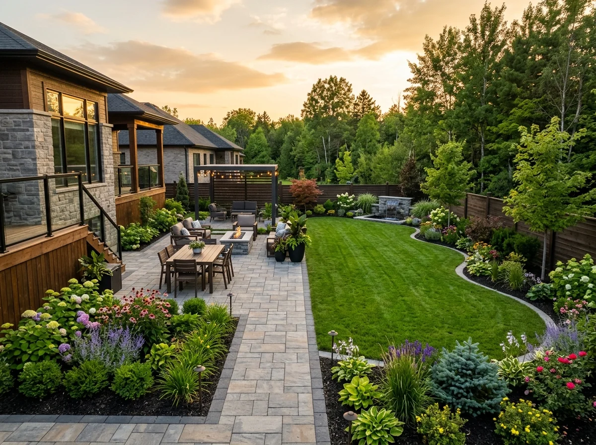 Full backyard redesign in Caledon